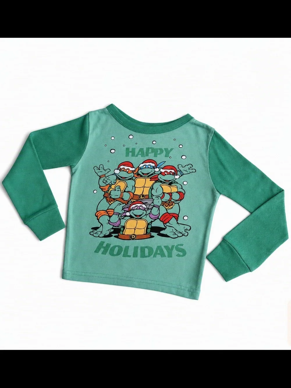 Disney Green & Teal Teenage Mutant Ninja Turtles Holiday Top